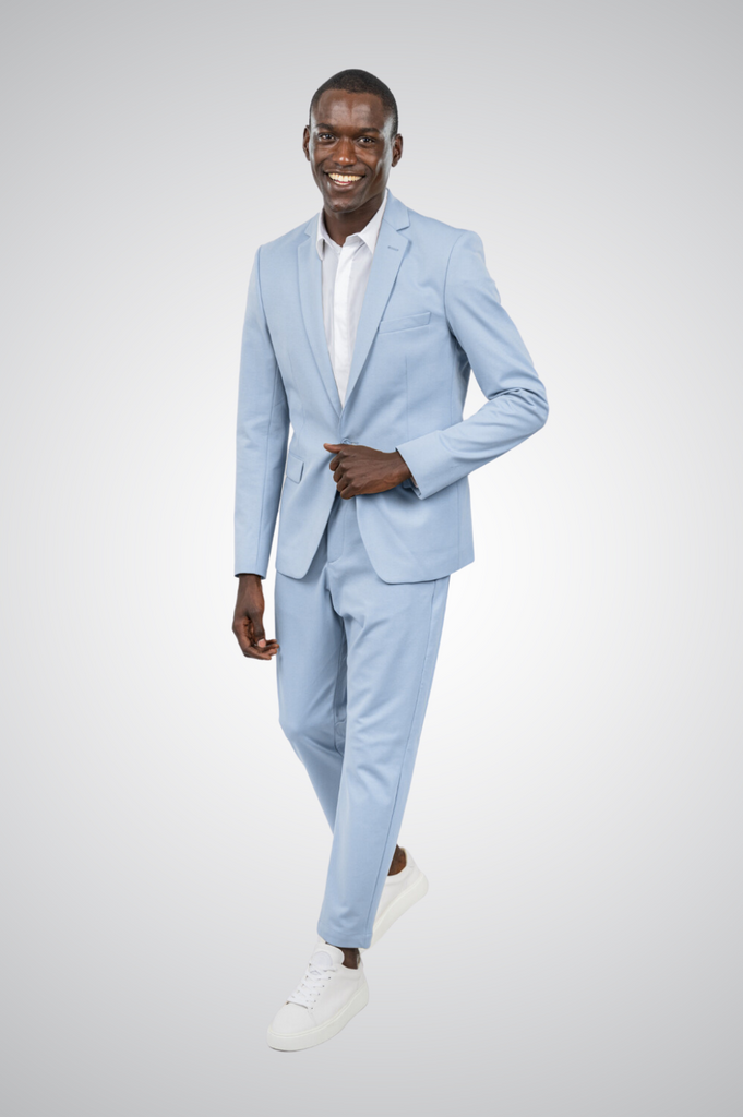 Young men's 2025 slim fit suits