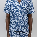 drt Sky Blue Palm Terry Shirt Front