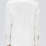 drt_Flow_Linen_S/s_Button_Down_white_shirt_back